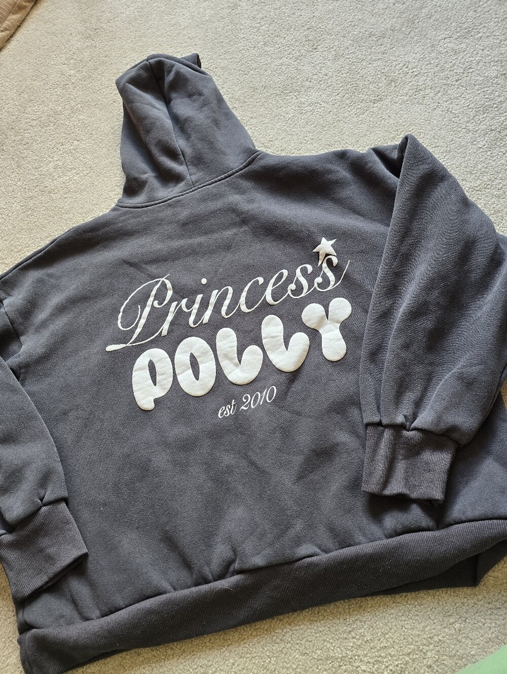 Princess Polly "Princess Polly Est. 2010" Oversized Hoodie US 10